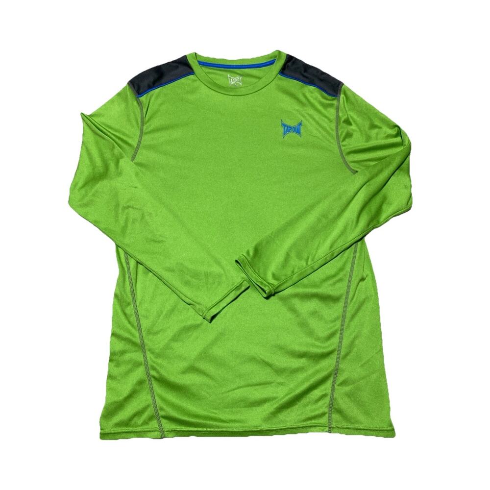 Tapout T Shirt Mens Large Green MMA UFC Performance Activewear Gym Fitness